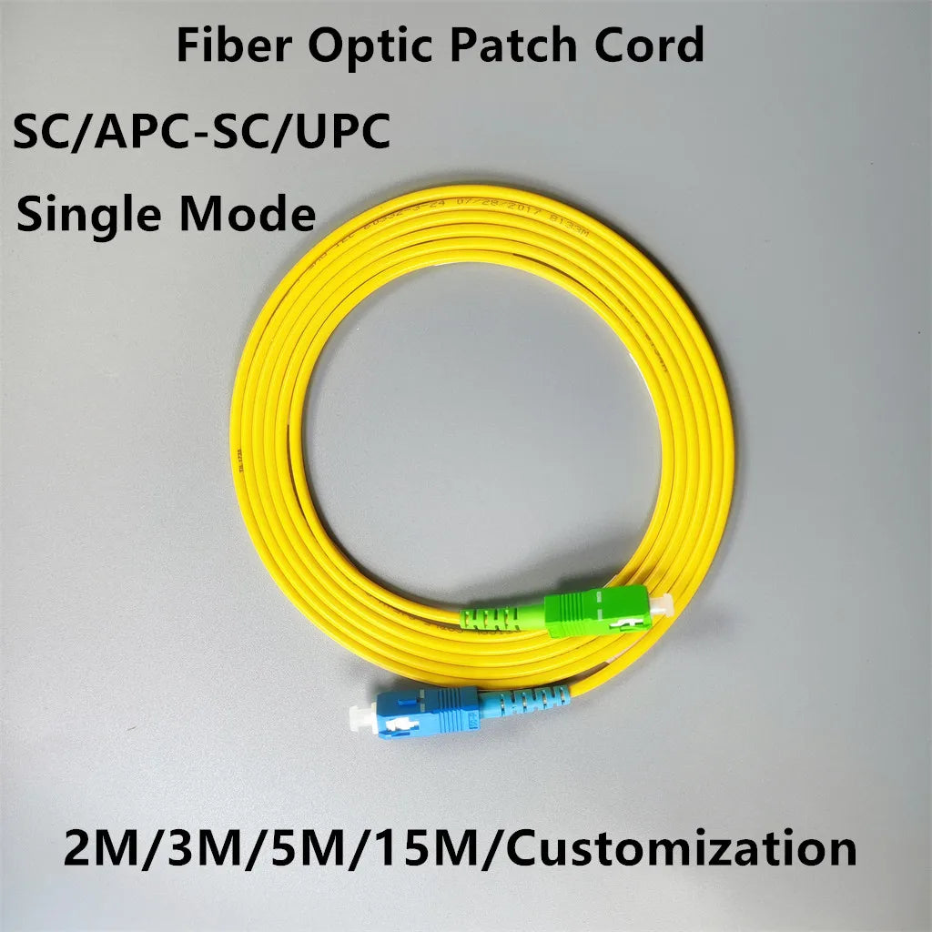 2m 3m 5m 15m  SC APC SC UPC Fibre Optical cable fiber Optic Patch Cord extension cable fibra optica optical fiber garter FTTH